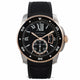 Cartier Calibre de Cartier Diver Stainless Steel 18k Rose Gold Black Dial Rubber Strap W7100056 83CMLT - Beverly Hills Watch Company Watch Store