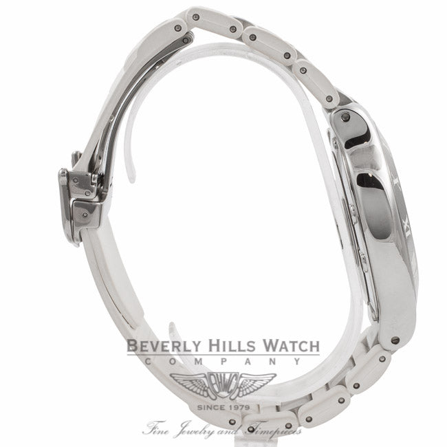 Cartier Must 21 Chronoscaph Ladies Watch White Rubber Strap W10184U2 Beverly Hills Watch Company Watches