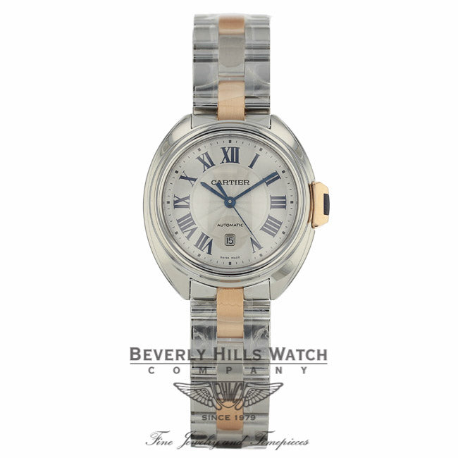 Cartier Cle de Cartier 31mm Automatic Silver Dial Ladies W2CL0004 6X2VJY - Beverly Hills Watch Company