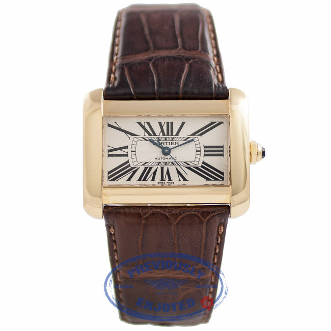 Cartier Divan Yellow Gold Watch W6300856 Beverly Hills Watch Company