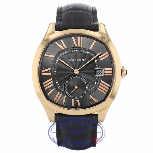 Cartier Drive Automatic 41mm 18K Rose Gold Slate Grey Dial Rose Gold WGNM0004 E7KD85 - Beverly Hills Watch