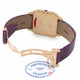 Cartier Santos Dumont 18kt Yellow Gold Purple Alligator Strap W2008751 LJ03A9 - Beverly Hills Watch Store