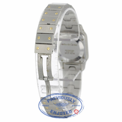 Cartier Santos Galbee 24mm Ladies Stainless Steel 18k Yellow Gold JR1MF9 - Beverly Hills Watch Company