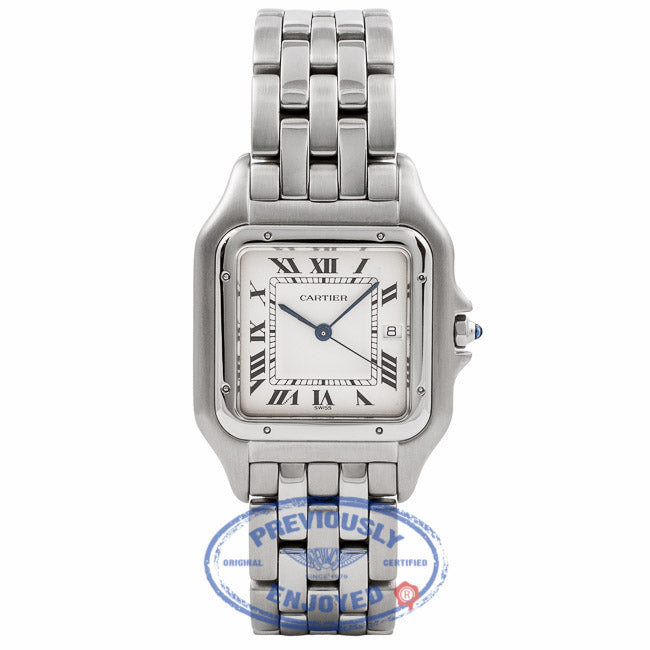 Cartier Panthere Jumbo Size Stainless Steel Silver Dial W25032P5 CEKMGG - Beverly Hills Watch Company Watch Store