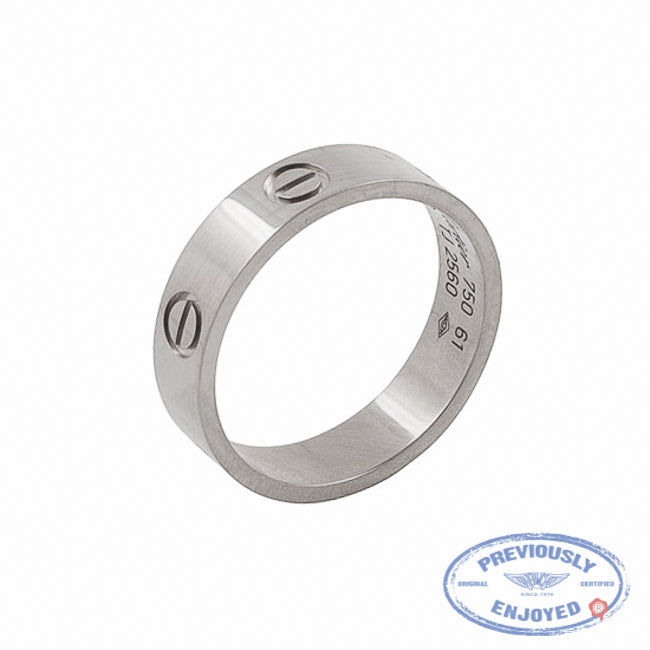 Cartier Love Ring 18K White Gold B4084700 HA3QBD - Beverly Hills Watch