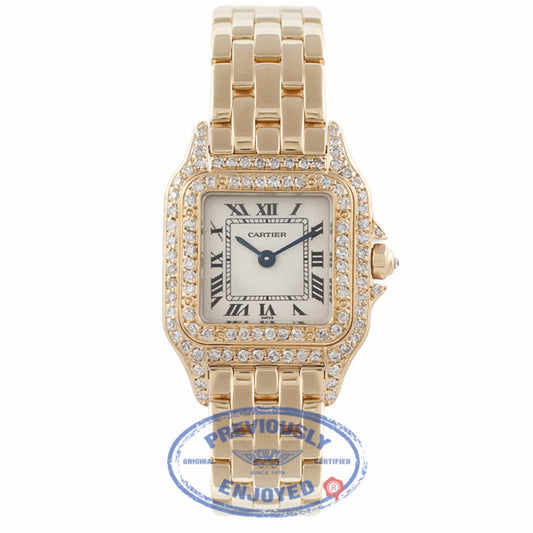 Cartier Panther 18K Yellow Gold Diamond Bezel and Case 02154 EHPACR - Beverly Hills Watch Company Watch Store