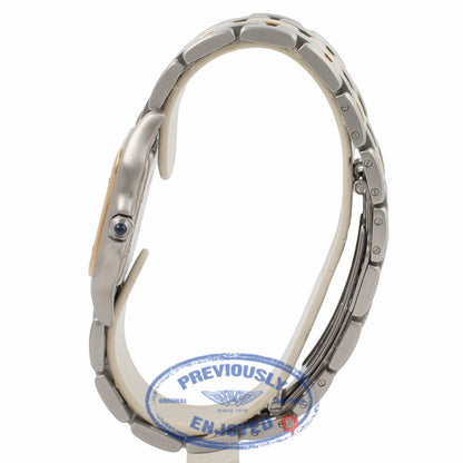 Cartier Panthere Medium Yellow Gold Stainless Steel White Dial WCAG0132 5TV54S - Beverly Hills Watch Company Watch Store