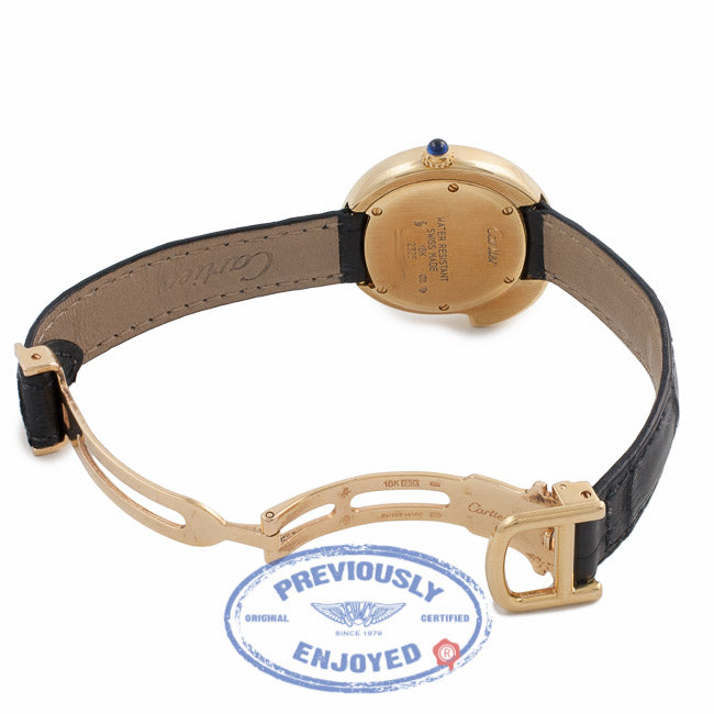 Cartier Panther Head Watch 18k Yellow Gold Ladies Ivory Dial PCWVHZ - Beverly Hills Watch Company Watch Store