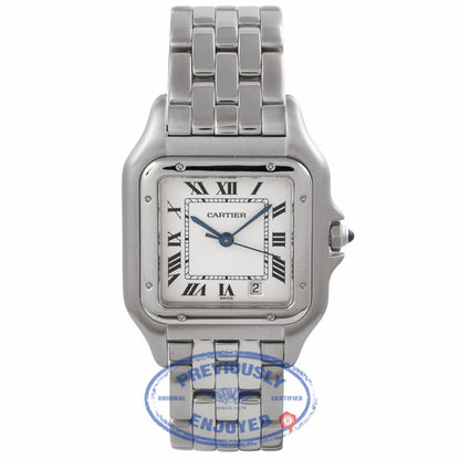 Cartier Panthere Midsize 27MM Stainless Steel Silver Dial Bracelet 1310 5I42C1 - Beverly Hills Watch Company Watch Store