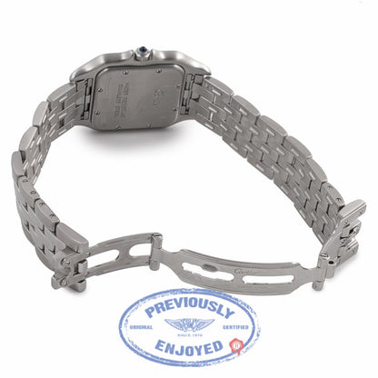 Cartier Panthere Midsize 27MM Stainless Steel Silver Dial Bracelet 1310 5I42C1 - Beverly Hills Watch Company Watch Store