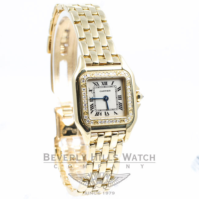 Cartier Panthere Yellow Gold Diamond Bezel WF3070B9 Beverly Hills Watch Company