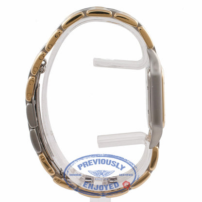 Cartier Panther 27MM 18k Yellow Gold Stainless Steel White Dial W25028B8 LFVLDM - Beverly Hills Watch Company