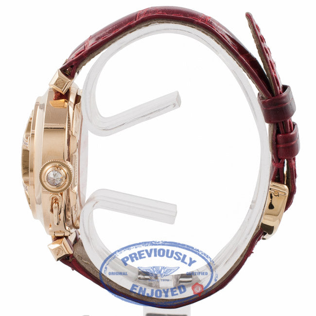 Cartier Pasha 18K Rose Gold Diamond Grid Silver Giouche Dial 2620 PVA8XK - Beverly Hills Watch Store