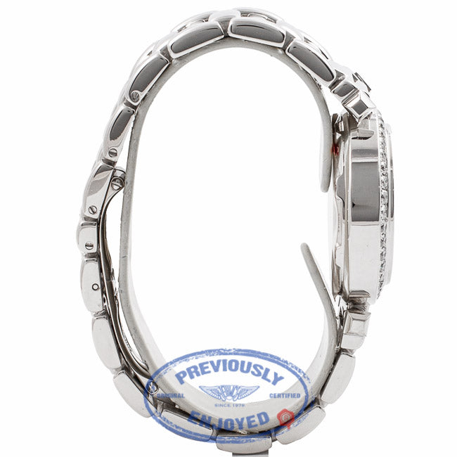 Cartier Pasha 32MM 18k White Gold Silver Dial Diamond Bezel Diamond Crown WJ1116M9 UYXSYX - Beverly Hills Watch Company Watch Store