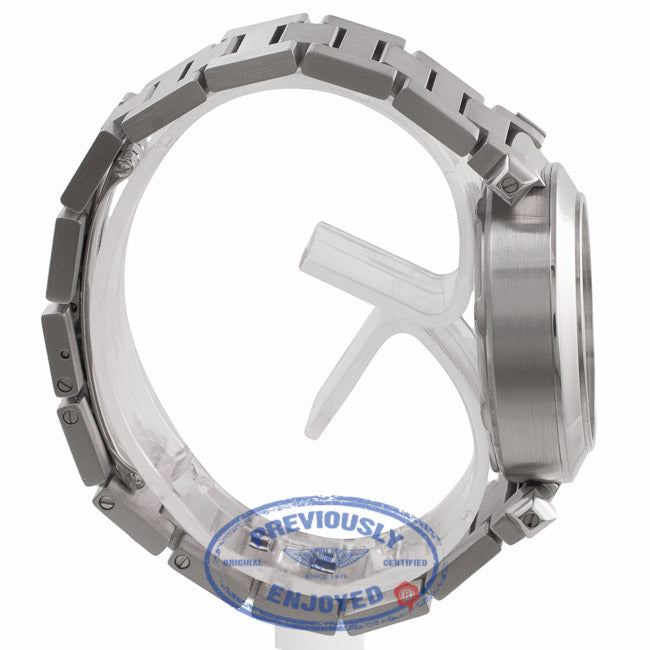 Cartier Pasha C Stainless Steel 35MM Silver Dial Black Subdials W31048M7 K0FLCW - Beverly Hills Watch Company Watch Store