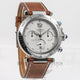 Cartier Pasha Stainless Steel 38mm Automatic Chronograph White Dial Leather Strap Watch W31030H3 Beverly Hills Watch Company Watches