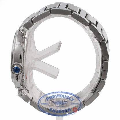 Cartier Pasha De Cartier Automatic 41MM Stainless Steel White Dial W31072M7 2TDE9N - Beverly Hills Watch Company Watch Store