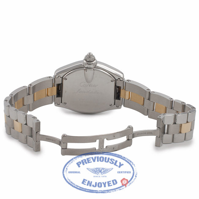 Cartier Roadster 18K Yellow Gold Stainless Steel W62026Y4 MV5T63 - Beverly Hills Watch Company Watch Store