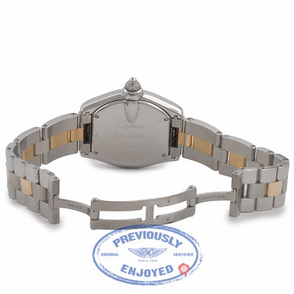 Cartier Roadster 18K Yellow Gold Stainless Steel W62026Y4 MV5T63 - Beverly Hills Watch Company Watch Store