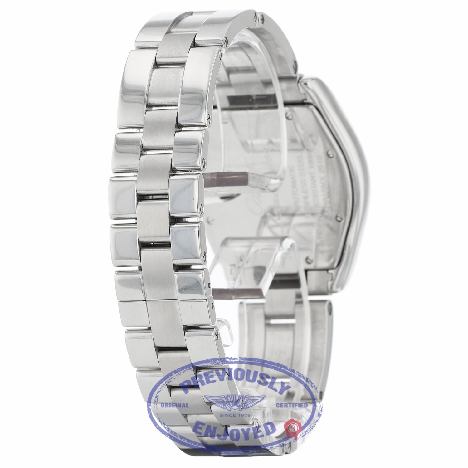 Cartier Roadster Stainless Steel Large Blue Sunray Dial W62048V3 XRW6AH - Beverly Hills Watch