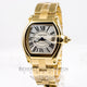Cartier Roadster Large 18K Yellow Gold Silver Roman Dial Automatic Watch W62005V1 Beverly Hills Watch Company Watches