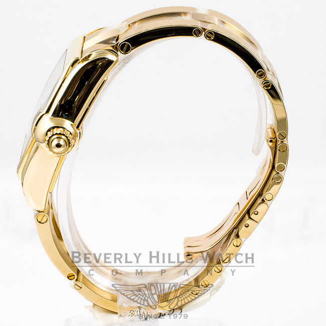 Cartier Roadster Large 18K Yellow Gold Silver Roman Dial Automatic Watch W62005V1 Beverly Hills Watch Company Watches