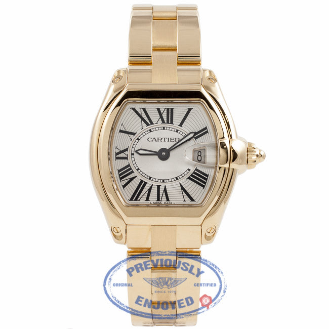 Cartier Roadster Small 18k Yellow Gold W62018V1 MV31C3 - Beverly Hills Watch Company Watch Store