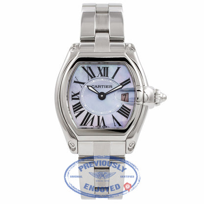 Cartier Roadster Small Ladies Blue Mother of Pearl Dial W6206007 WWHACP - Beverly Hills Watch Company Watch Store
