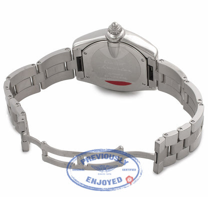 Cartier Roadster XL GMT Automatic Stainless Steel Silver Dial W62032X6 EVCAAJ - Beverly Hills Watch Store