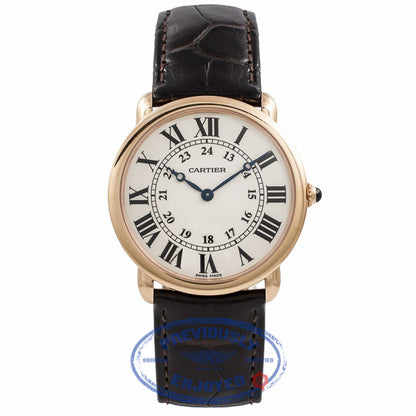 Cartier Ronde Louis 18k Rose Gold W6800251 2PLUL3 - Beverly Hills Watch Company Watch Store