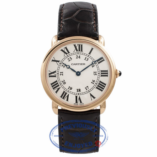 Cartier Ronde Louis 18k Rose Gold W6800251 2PLUL3 - Beverly Hills Watch Company Watch Store