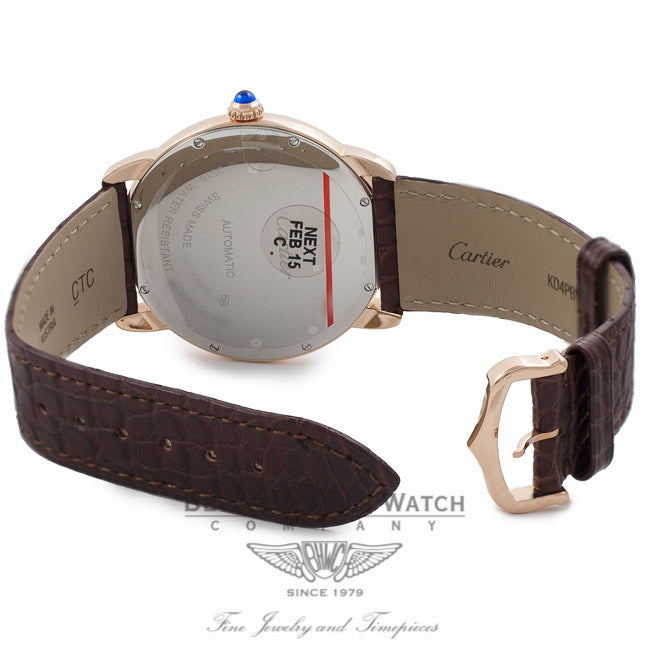 Cartier Ronde Solo XL 42MM 18k Rose Gold Silver Dial W6701009 TYIER5 - Beverly Hills Watch Company Watch Store