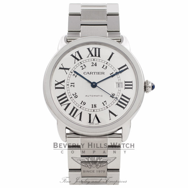 Cartier Ronde Solo XL Stainless Steel 42MM W6701011 2Z2UAA  - Beverly Hills Watch Company Watch Store