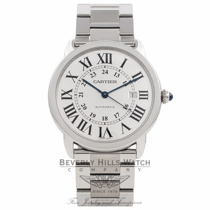 Cartier Ronde Solo XL Stainless Steel 42MM W6701011 2Z2UAA  - Beverly Hills Watch Company Watch Store