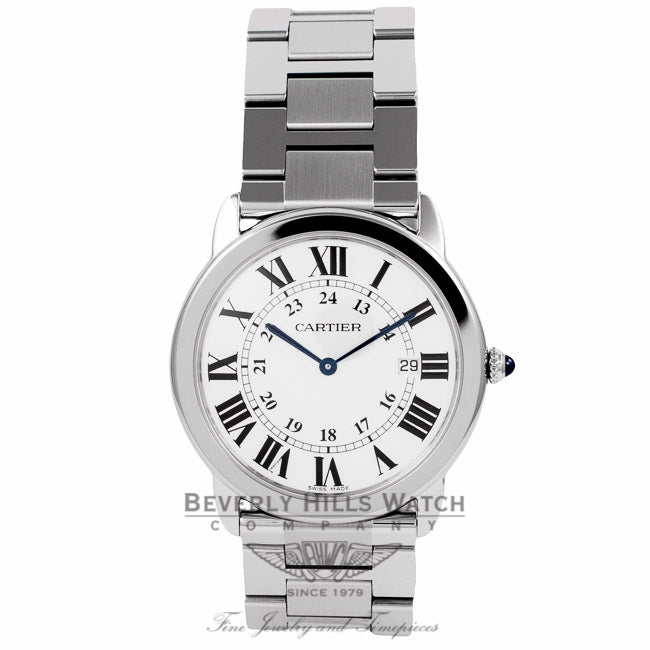 Cartier Rondo Solo Large Stainless Steel - Bervely Hills Watch Company