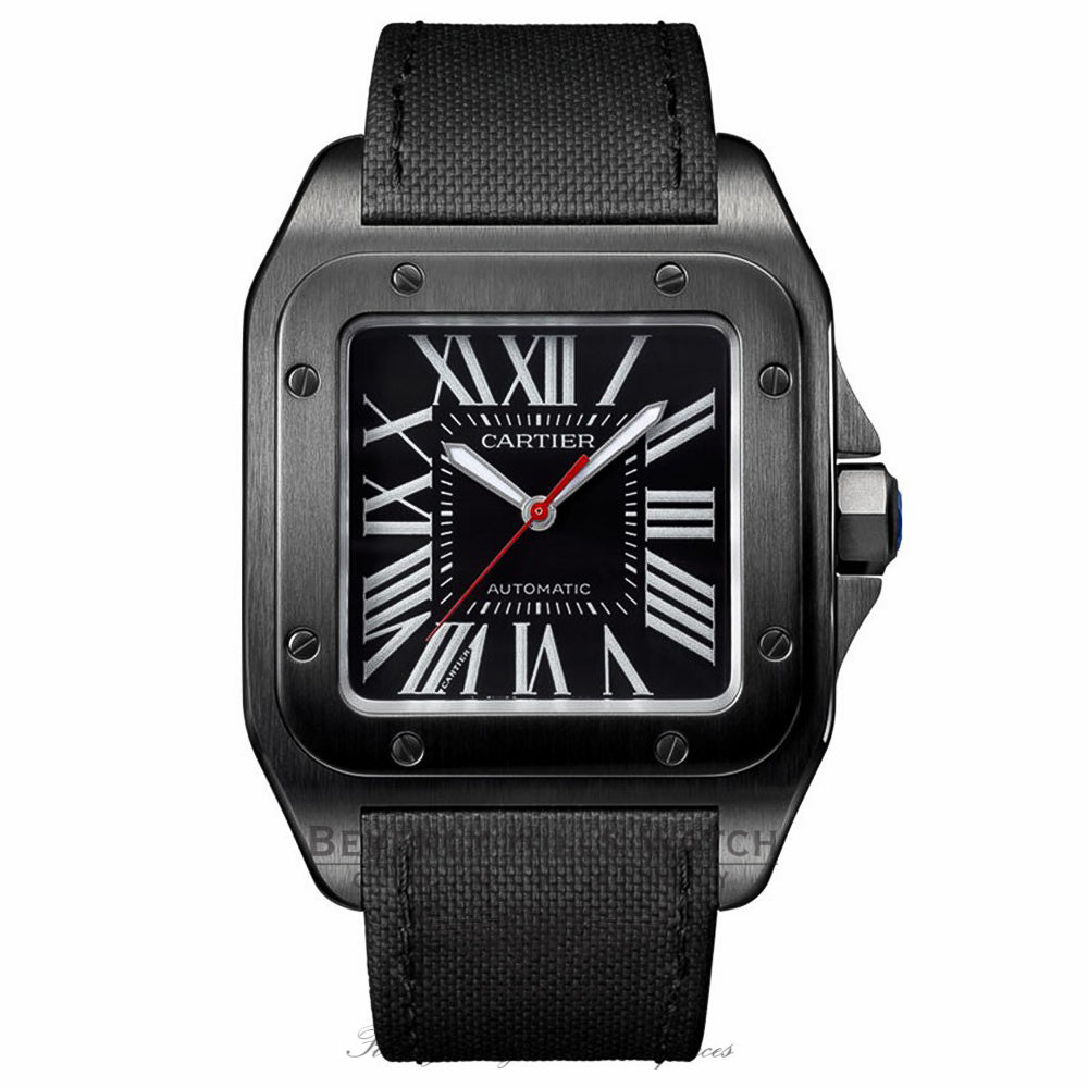 Cartier Santos Automatic Black Dial WSSA0006 KH7XEM - Beverly Hills Watch