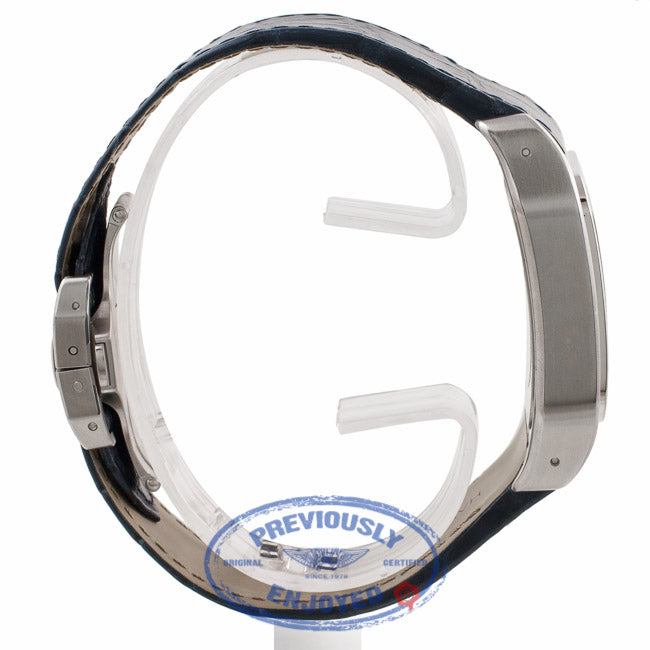 Cartier Santos 100 Large Mens Stainless Steel Leather Strap Watch W20073X8 DQD868 - Beverly Hills Watch Company Watch Store