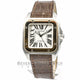 Cartier Santos 100 Medium Two-Tone Leather Strap Watch W20107X7