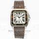 Cartier Santos 100 Medium Two-Tone Leather Strap Watch W20107X7