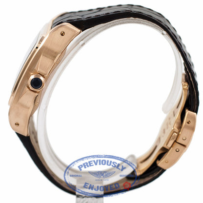 Cartier Santos 100 18k Rose Gold Medium W20108Y1 6AHHRA - Beverly Hills Watch Company Watch Store