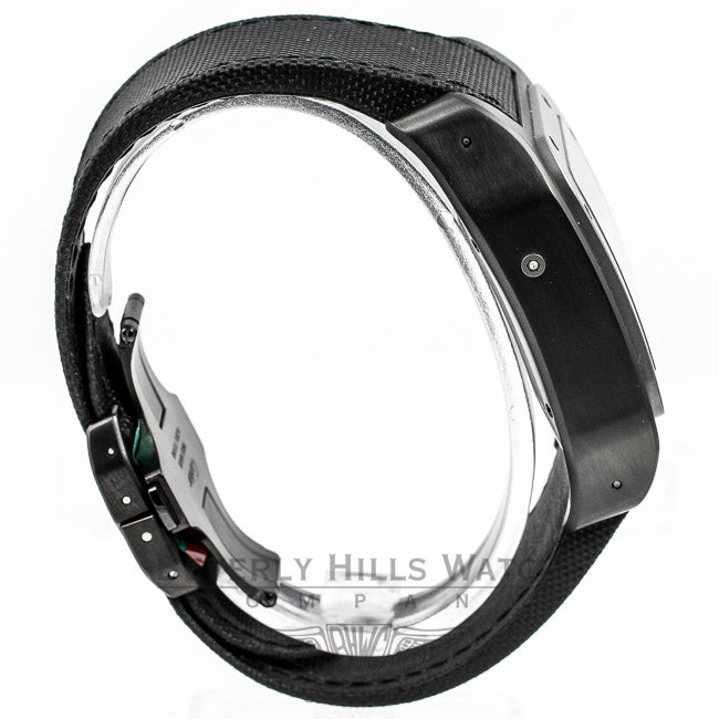 Cartier Santos XL Chronograph Black PVD Case Titanium Bezel Black Roman Dial Watch W2020005 Beverly Hills Watch Company Watches