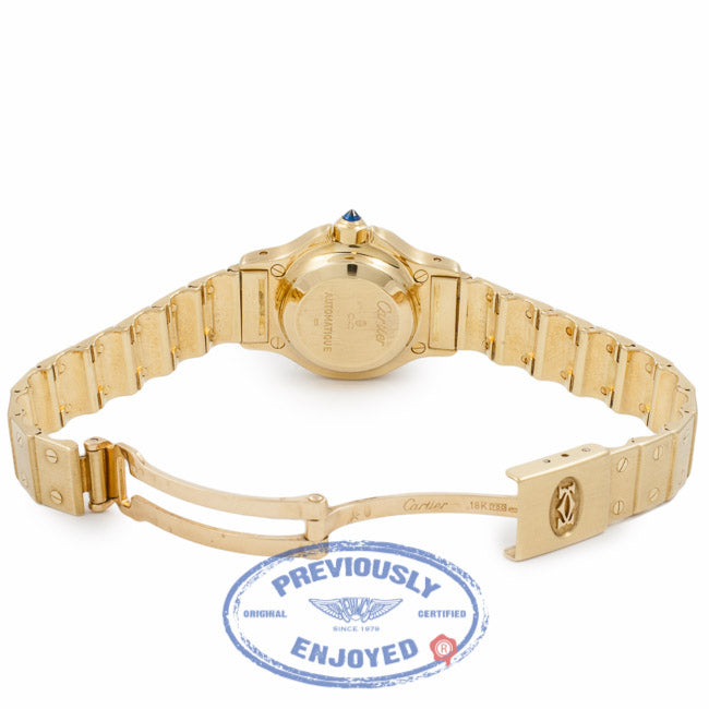 Cartier Santos 18k Gold Octogonal 06044 19322 - Beverly Hills Watch Company Watch Store