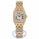 Cartier Santos Demoiselle Small Yellow Gold Diamond Bezel  WF9001Y7 RQGHIU - Beverly Hills Watch Company Watch Store