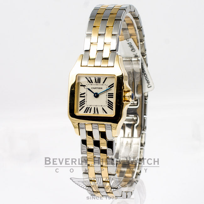 Cartier Santos Demoiselle Stainless Steel and Yellow Gold Ladies Watch W25063Z6 Beverly Hills Watch Company Watches