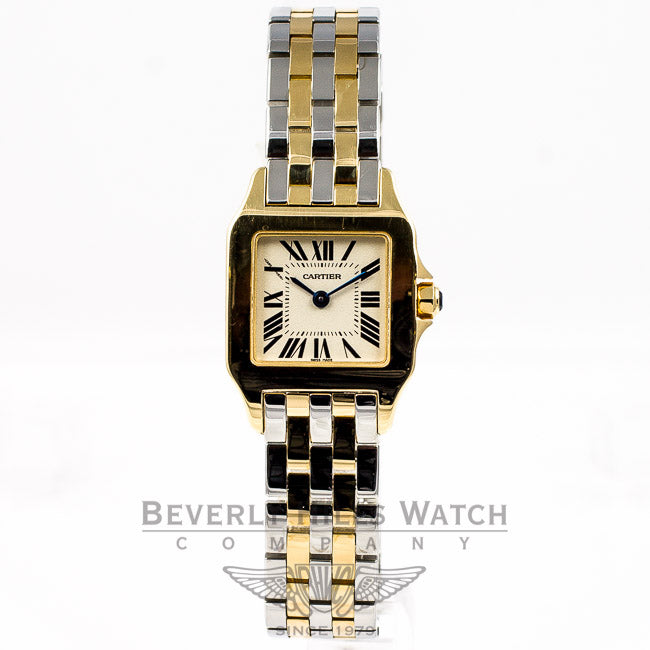 Cartier Santos Demoiselle Stainless Steel and Yellow Gold Ladies Watch W25063Z6 Beverly Hills Watch Company Watches