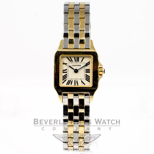 Cartier Santos Demoiselle Stainless Steel and Yellow Gold Ladies Watch W25063Z6 Beverly Hills Watch Company Watches