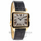 Cartier Santos Dumont 18K Rose Gold Rhodium Roman Numeral Dial Black Crocodile Leather Strap Watch W2006951 Beverly Hills Watch Company Watches