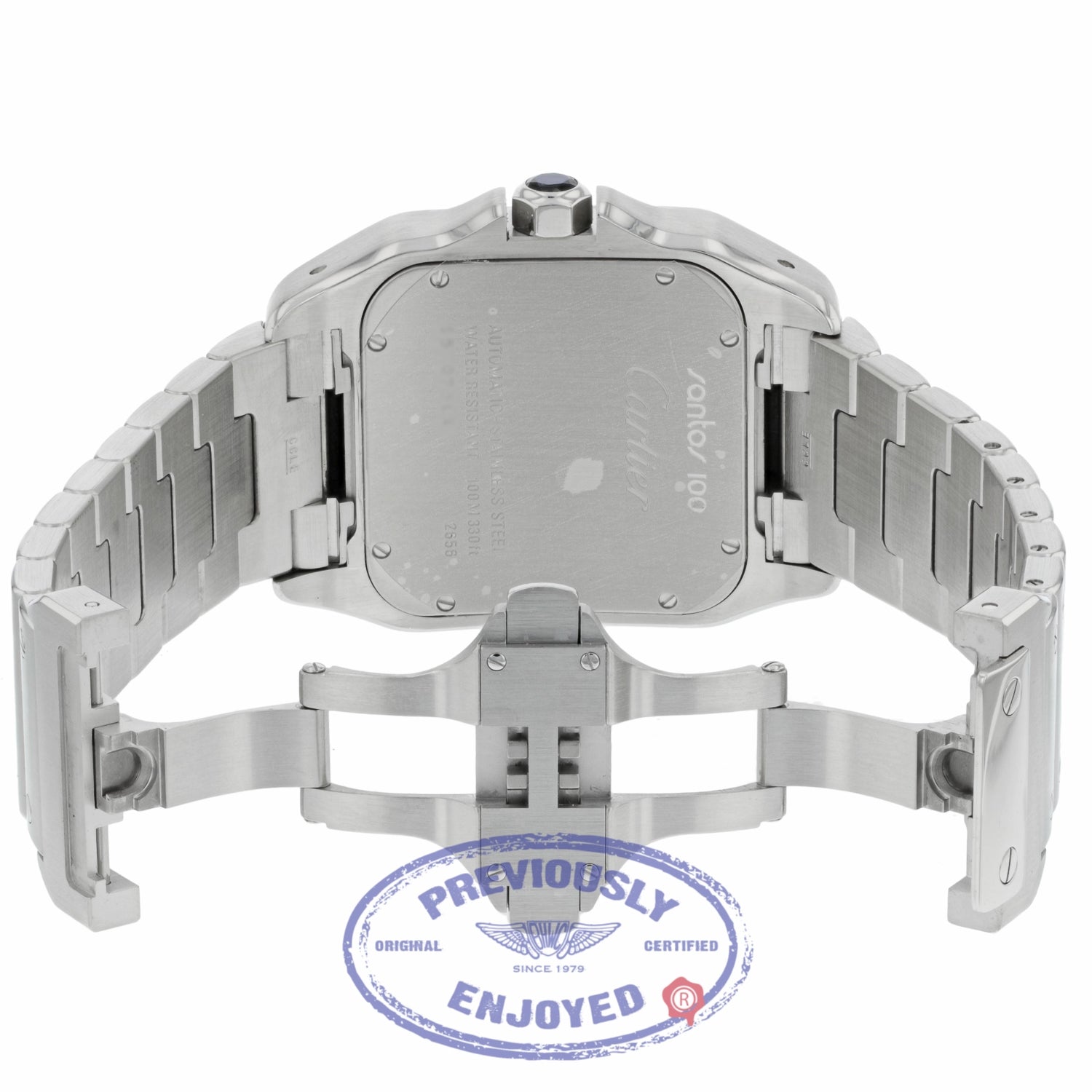 Cartier Santos 100 Large Stainless Steel W200737G P0F1LW - Beverly Hills Watch