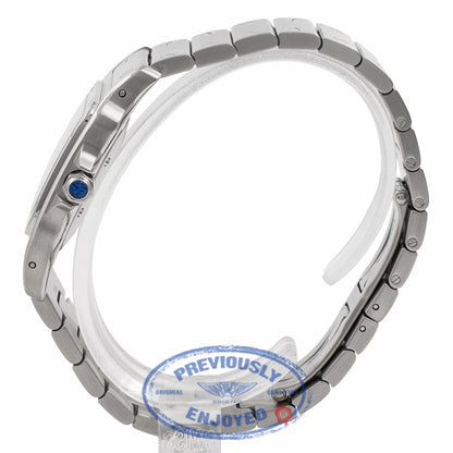 Cartier Santos Galbee Stainless Steel 29MM Silver Dial W20098DC HEBBZZ - Beverly Hills Watch Company Watch Store