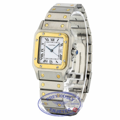 Cartier Santos Gents Vintage Circa 1990's Yellow Gold Stainless Steel SANTOSVINT Y6Y5FF - Beverly Hills Watch